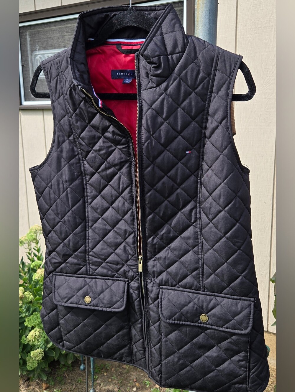 Tommy Hilfiger Women's Dark Blue Quilted Vest